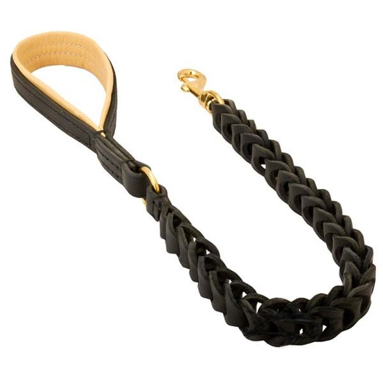 Leather No-Pull K9 Leash