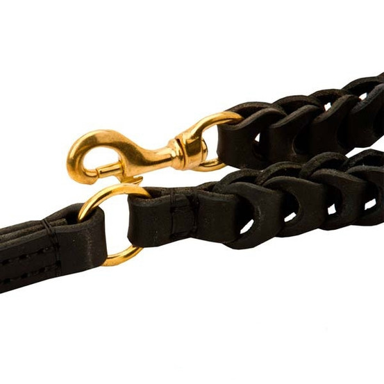 Leather No-Pull K9 Leash