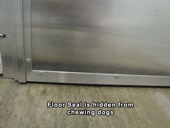 Custom Kennel Clad Insulated Guillotine Kennel Door