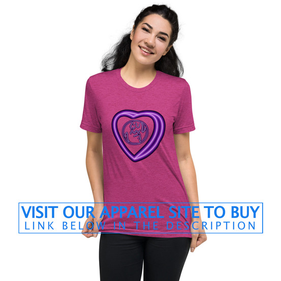 Neon Candy Heart MoorePet Logo
