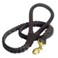 Braided Leather Leash with Handle Braided Leather Leash with Handle