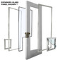 SB Standard - Glass Panel With Pet Door For French Doors SB Standard - Glass Panel With Pet Door For French Doors