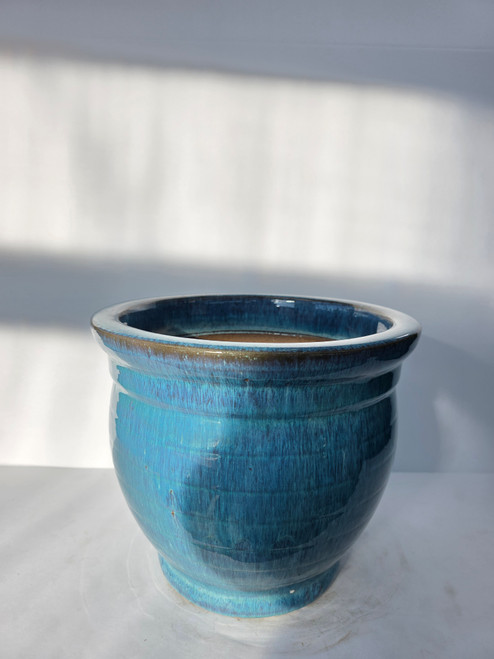 12in Lined Bell Milky Blue