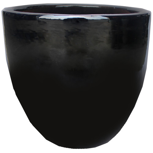 12in Egg Pltr Glossy Black 12in Egg Pltr Glossy Black