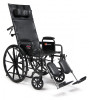 Reclining Wheelchair Advantage Recliner Removable Full Arm Mag Black 18 Inch 300 lbs. 3K010150 Each/1