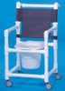 Commode / Shower Chair Select Fixed Arm PVC Frame Mesh Back 17 Inch Clearance ESC17 P Each/1 - 17413309