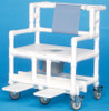 Bariatric Commode / Shower Chair ipu Fixed Arm PVC Frame Mesh Back 21.5 Inch BSC660P Each/1 - 66013309