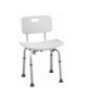 Bariatric Commode / Shower Chair ipu Fixed Arm PVC Frame Mesh Back 21.5 Inch BSC660P Each/1 - 66073309