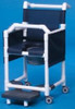 Commode / Shower Chair Deluxe Fixed Arm PVC Frame Mesh Back 20 Inch Clearance SCC777G Each/1 - 77683309
