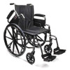 Lightweight Wheelchair Traveler L4 High Strength Flip Back Desk Arm Mag Black 20 Inch 250 lbs. 3F020320 Each/1