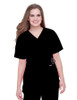 Scrub Shirt 4 X-Large Black 73021082 Each/1