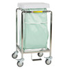 Single Hamper with Bag Deluxe 4 Casters 30 - 35 gal. RBW682-GREEN Each/1