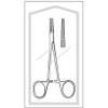 Sponge Forceps 9-1/2 Inch Floor Grade Plastic Sterile Ratchet Lock Finger Ring Handle Straight Round Cup Tip 96-2919 Case/100