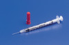 Insulin Syringe with Needle Monoject 1 mL 27 Gauge 1/2 Inch Detachable Needle Without Safety 8881501970 Box/100