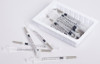Tuberculin Syringe with Needle SureSafe 1 mL 25 Gauge 5/8 Inch Attached Needle Retractable Needle FD-SSFX01T-25 Box/100