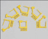 Tamper Evident Locking Tag Snap-Lock Yellow Plastic PS-100 Carton/100
