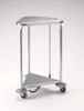 Pedigo Hamper Stand Rolling Triangular Opening Foot Pedal Self-Closing Lid P-1120-L-SS Each/1