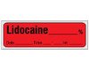 Syringe Label Shamrock Anesthesia Drug Label LIDOCAINE % / Date Time Int. Red 1/2 X 500 Inch SA-36-DTI-PRE Roll/1