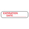 Pre-Printed Label Apothecary Products Communication Fill In White Paper EXPIRATION/DATE Red Quality Control Label 3/8 X 1-9/16 Inch 41119 Box/1000