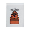 Specimen Transport Bag with Document Pouch 8 X 10 Inch Plastic Zip Closure Biohazard Symbol / Storage Instructions NonSterile B51 Case/1000