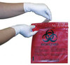 Biohazard Infectious Waste Bag Stick-On 2.6 quart Red Bag 12 X 14 Inch CTRB042214 Case/1000