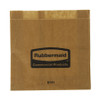 Feminine Hygiene Receptacle Liner Rubbermaid Brown Waxed Paper 8-1/2 X 8-3/4 Inch FG6141000000 Case/250