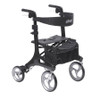 4 Wheel Rollator Nitro Elite CF Black Lightweight Carbon Fiber Frame RTL10266CF