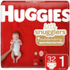 Unisex Baby Diaper Huggies Little Snugglers Size 1 Disposable Moderate Absorbency 34717