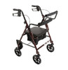 4 Wheel Rollator ProBasics Deluxe Burgundy Lightweight Aluminum Frame RLATBG