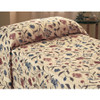 Fitted Bedspread Martex Rx 71 W X 102 L Inch Cotton 30% / Polyester 70% Terra Cotta Print 1C76007