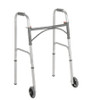 Folding Walker Adjustable Height McKesson Steel Frame 350 lbs. Weight Capacity 32 to 39 Inch Height 146-10244-1