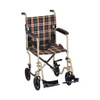 Lightweight Transport Chair Nova Aluminum Frame 300 lbs. Weight Capacity Full Length / Fixed Height Arm Champagne Upholstery 329CP