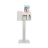Hygiene Dispensing Station McKesson Floor Stand Quartz Beige 22.3 W X 60.5 H X 17 D Inch Aluminum / Cold Rolled Steel / PETG Plastic 134-105
