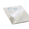 Procedure Towel Footprint 13-1/2 X 18 Inch White / Blue Footprints NonSterile 70190N Case/500