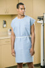 Patient Exam Gown Large / X-Large Blue Disposable 70260N Case/25