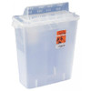 Sharps Container In-Room 11-1/2 H X 13-3/4 W X 6 D Inch 2 Gallon Translucent Base / Translucent Lid Horizontal Entry Flap Lid 85321