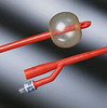 Foley Catheter Bardex Lubricath 2-Way / Specialty / Ainsworth Model Whistle Tip 30 cc Balloon 24 Fr. Red Rubber 0149RL Case/12