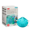 Particulate Respirator / Surgical Mask 3M Medical N95 Cup Elastic Strap Small Blue NonSterile ASTM F1862 Adult 1860S