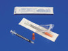 Insulin Syringe with Needle Monoject 1 mL 28 Gauge 1/2 Inch Attached Needle Without Safety 8881601101