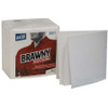 Task Wipe Brawny Industrial Medium Duty White NonSterile Airlaid Bonded Cellulose 13 X 13 Inch Reusable 29215 Case/16