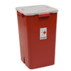 Sharps Container Sharps-A-Gator 22 H X 14 W X 14 D Inch 19 Gallon Red Base / Clear Lid Horizontal Entry Hinged Split Lid 31378089