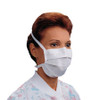 Surgical Mask Halyard Pleated Tie Closure One Size Fits Most White NonSterile Not Rated Adult 48390