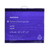 Patient Belongings Bag McKesson 3 X 19 X 22 Inch Polyethylene Snap Closure Blue 30441100