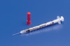 Insulin Syringe with Needle Monoject 1 mL 28 Gauge 1/2 Inch Attached Needle Without Safety 8881501210