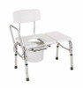 Carex Bath / Commode Transfer Bench Fixed Arm 18 to 21 Inch Seat Height 300 lbs. Weight Capacity FGB15611 0000 Each/1