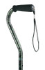 Offset Cane Carex Aluminum 32 to 40 Inch Height Green FGA51600 0000 Each/1