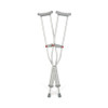 Underarm Crutches Red Dot Aluminum Frame Tall Adult 275 lbs. Weight Capacity Push Button Adjustment G90-214-8