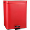 Trash Can with Plastic Liner McKesson 20 Quart Square Red Steel Step On 81-35270 Each/1