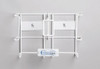 Glove Box Holder Countertips Horizontal or Vertical Mounted 2-Box Capacity White 7-1/2 X 11-3/4 Inch Coated Wire 4064 Each/1