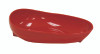 Non-Skid Scoop Dish FabLife Red Reusable Plastic 7-1/4 Inch Diameter 863510 Each/1